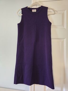 Prada Deep Purple Crewneck Knit Dress